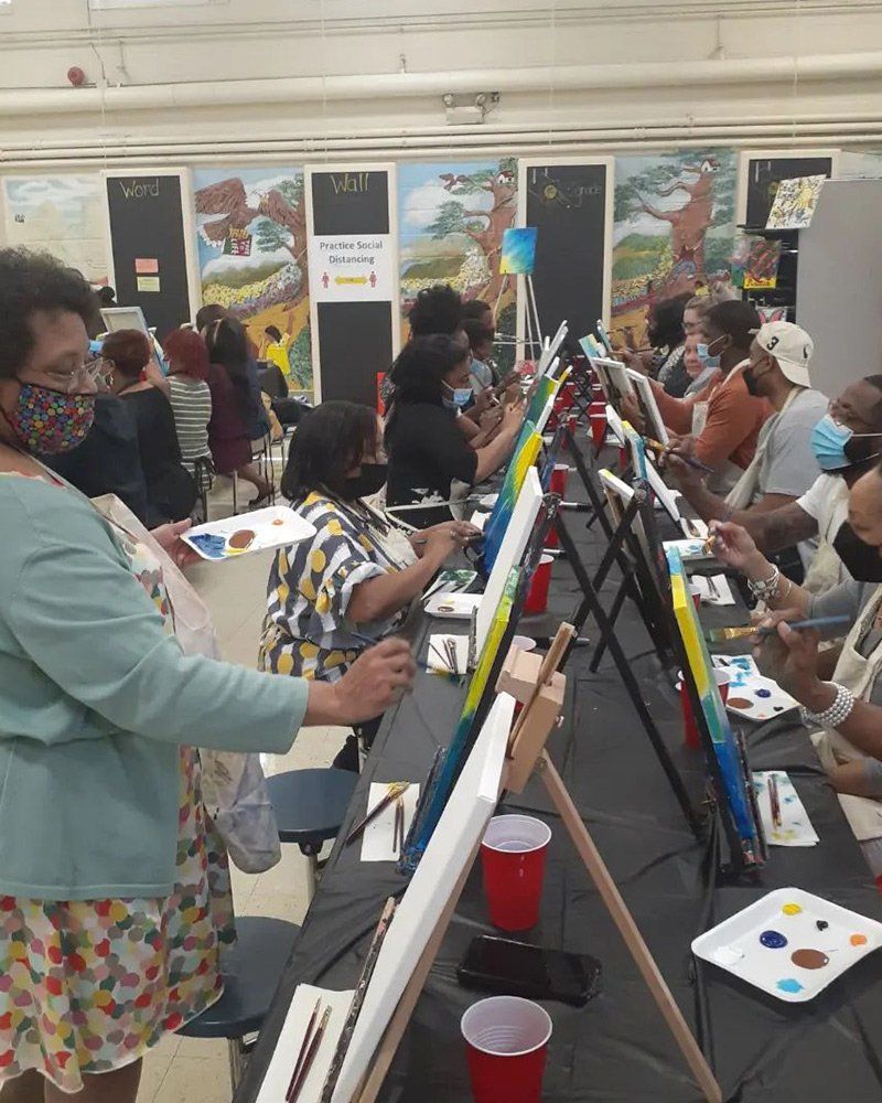 People Doing Paintings — Greensboro, NC — Victorious Visions Art & Apparel