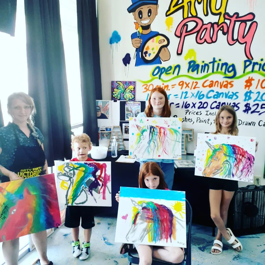 Kids Presenting Their Art Works — Greensboro, NC — Victorious Visions Art & Apparel