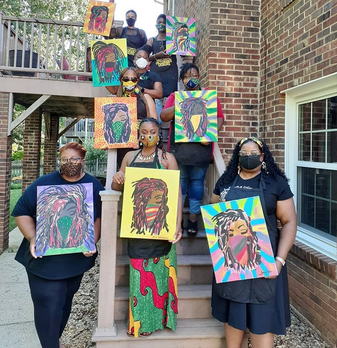Three Kids With Face Paint — Greensboro, NC — Victorious Visions Art & Apparel