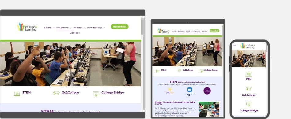 Passion For Learning Web Site