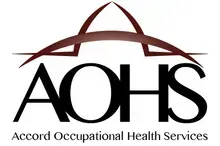 Logo for Accord Occupational Health Services: black text