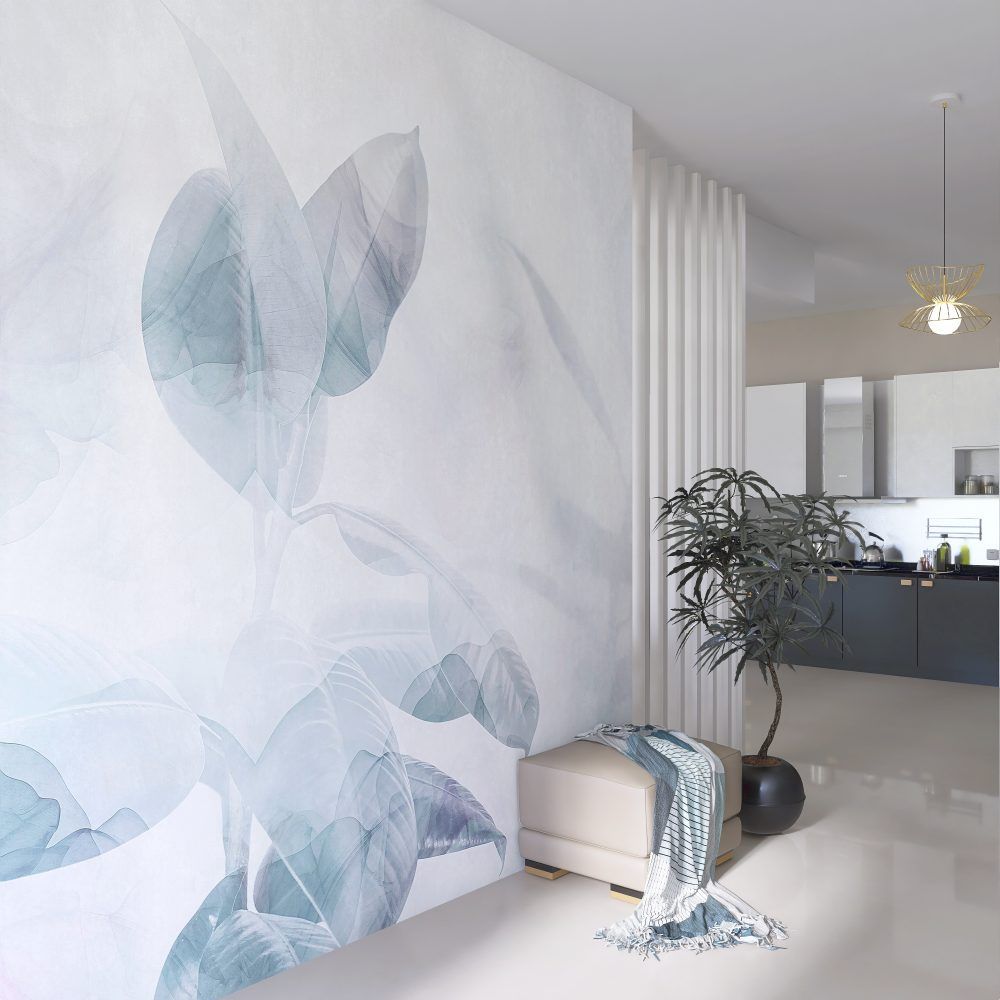 carta da parati azzurra