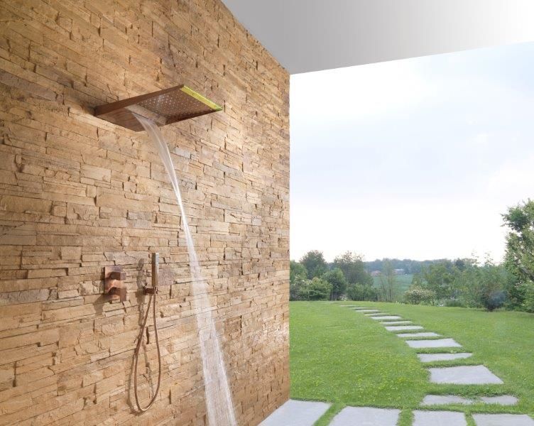 soffione doccia per esterni