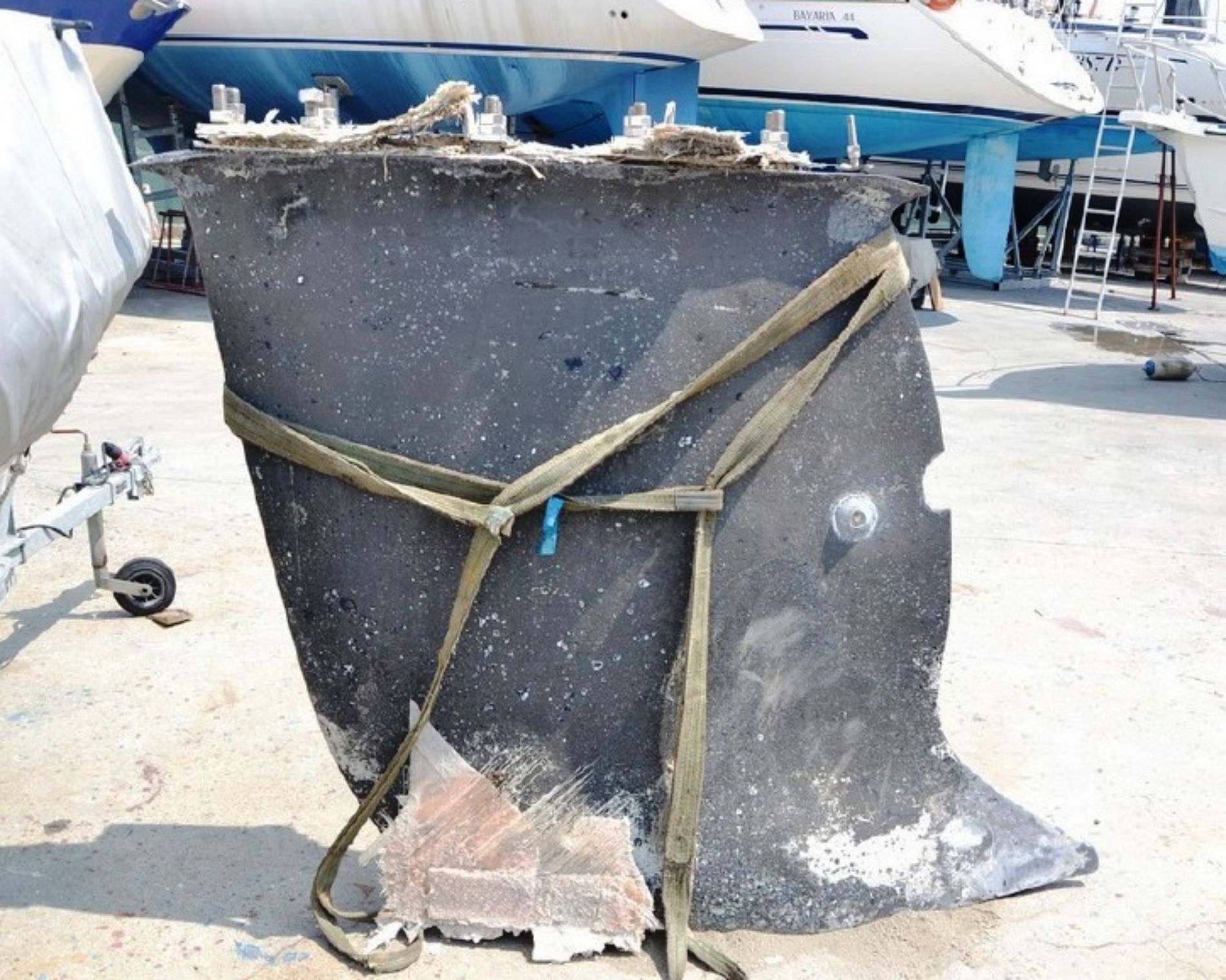 componente barca da restaurare