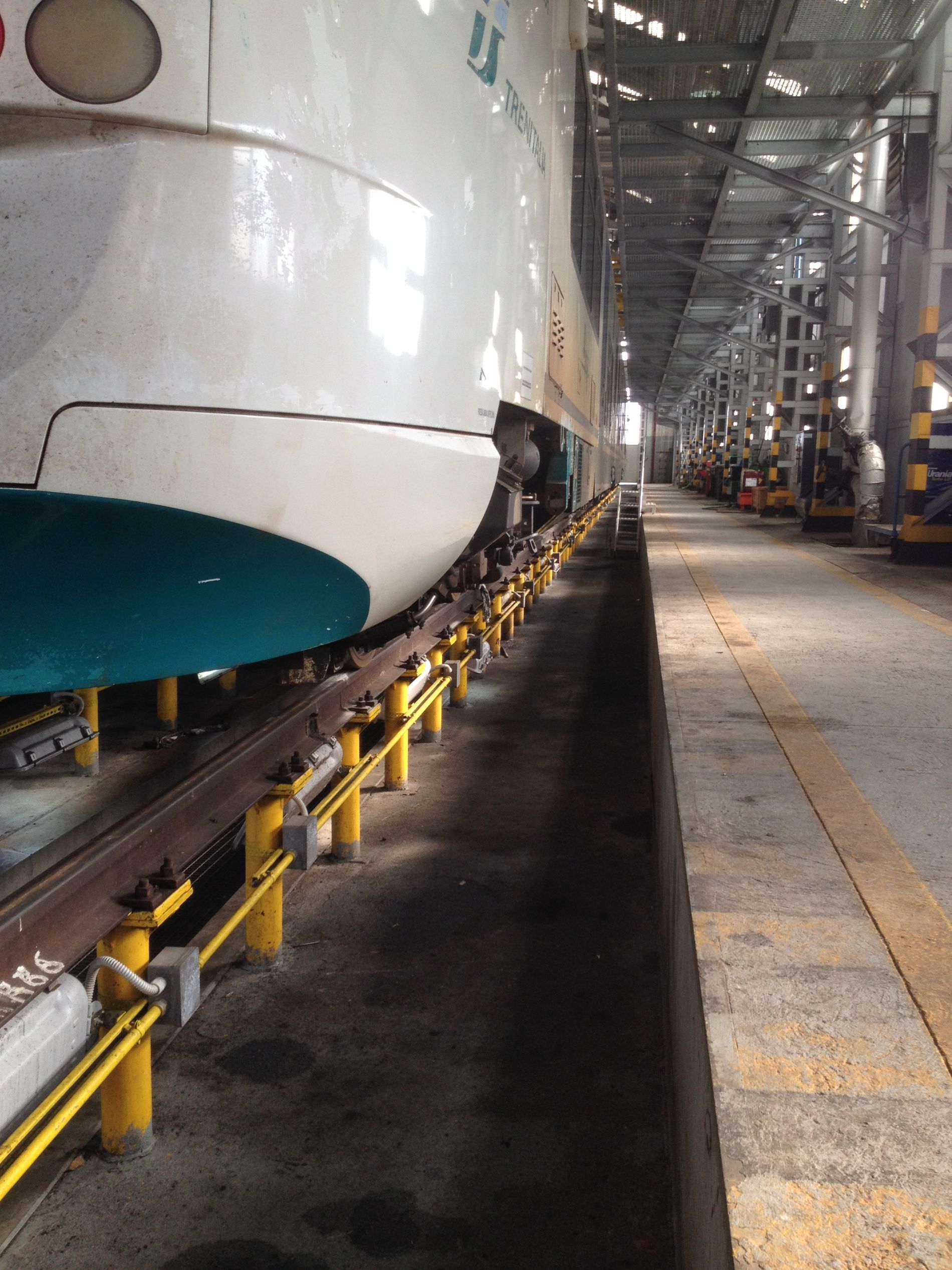 ispezione in un treno