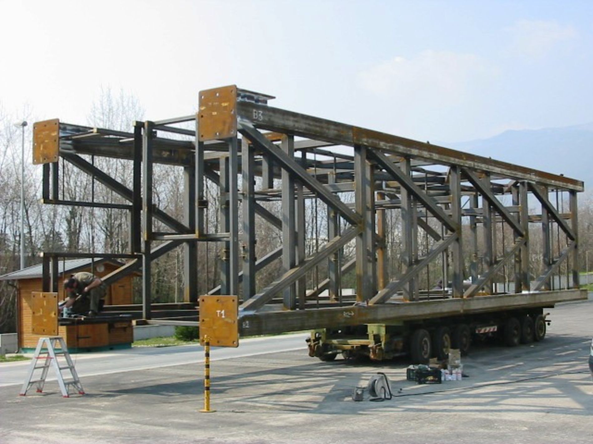 struttura industria durante collaudo