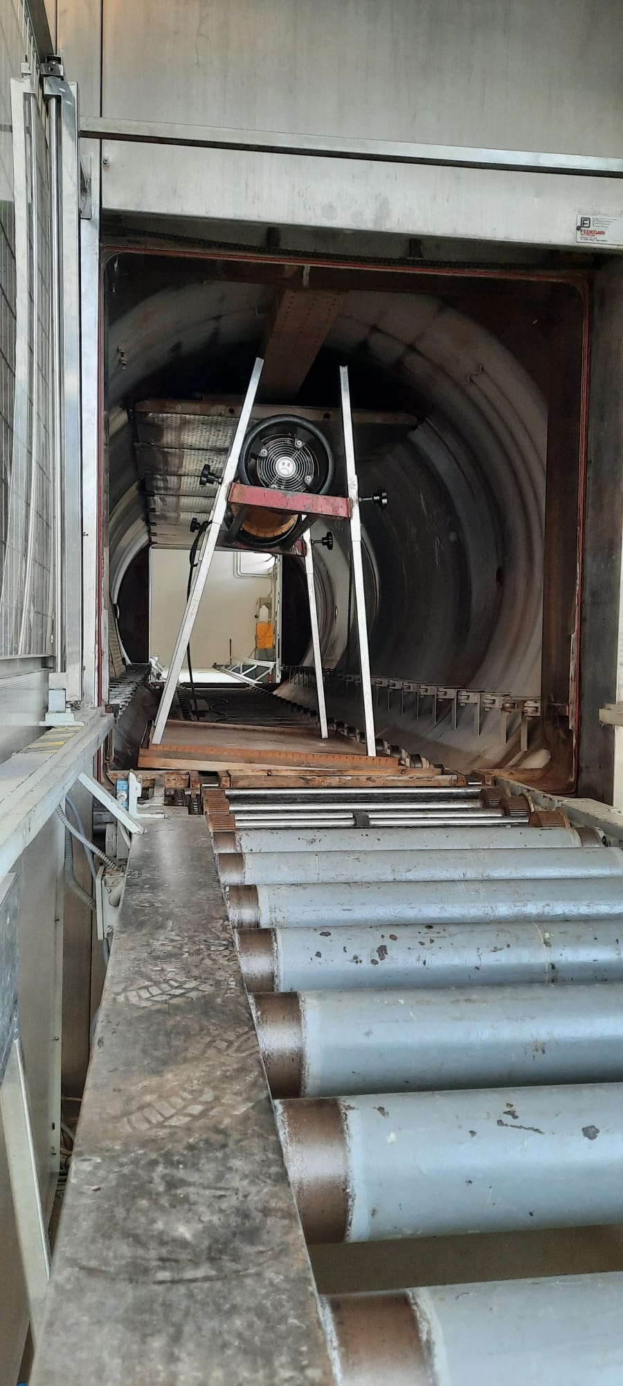 ispezione in impianto industriale