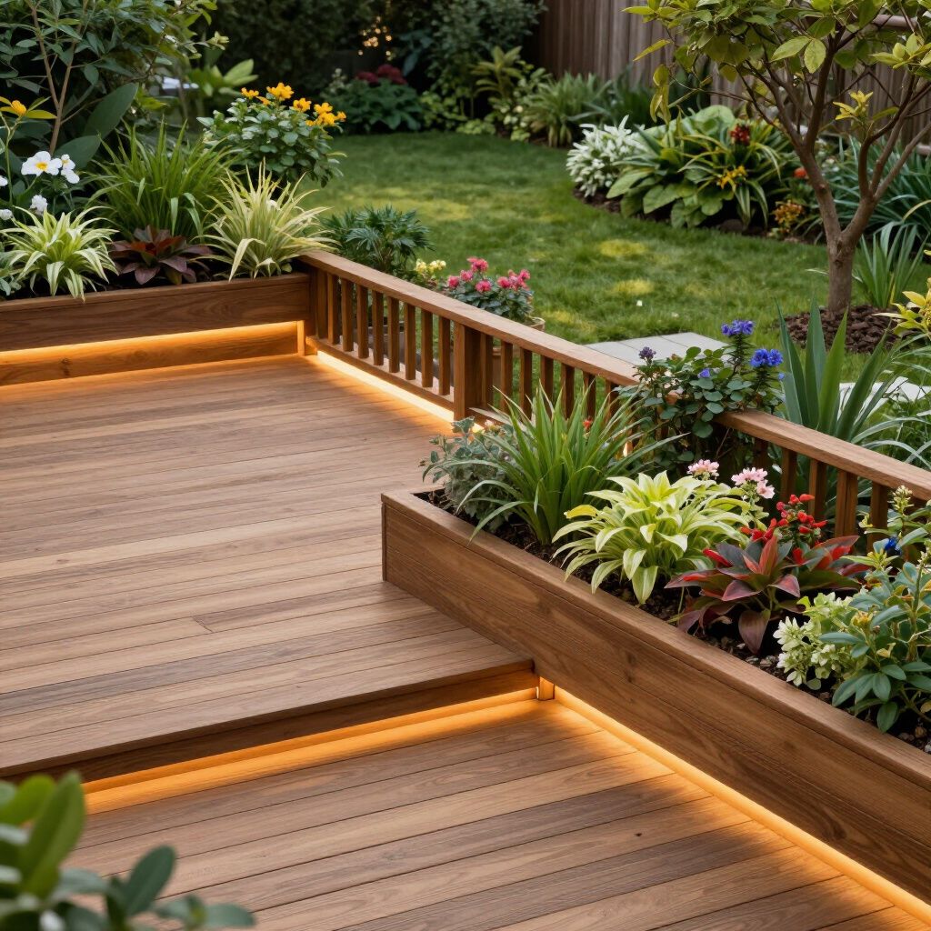 Composite entertaining deck in Wake Forest NC