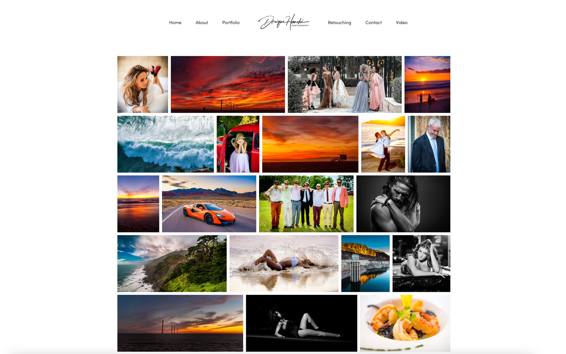 a collage of photos on a website with a white background .