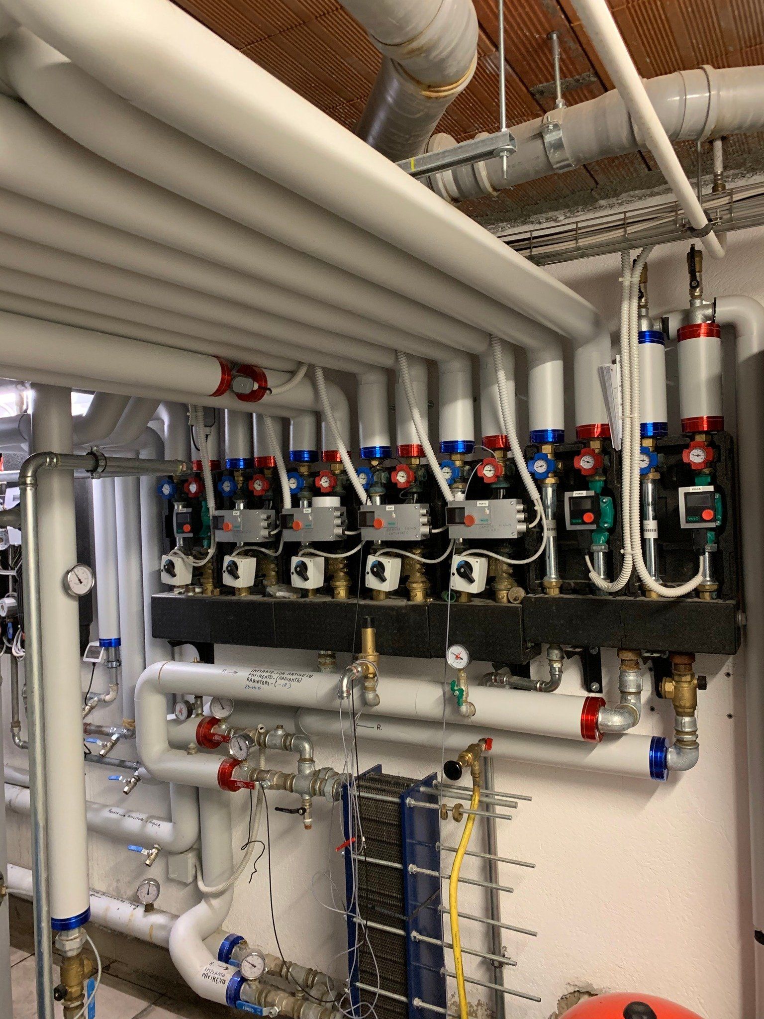 riscaldamento centrale rifugio Mont Falere