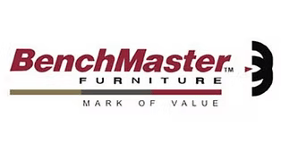 The logo for benchmaster furniture is a mark of value.