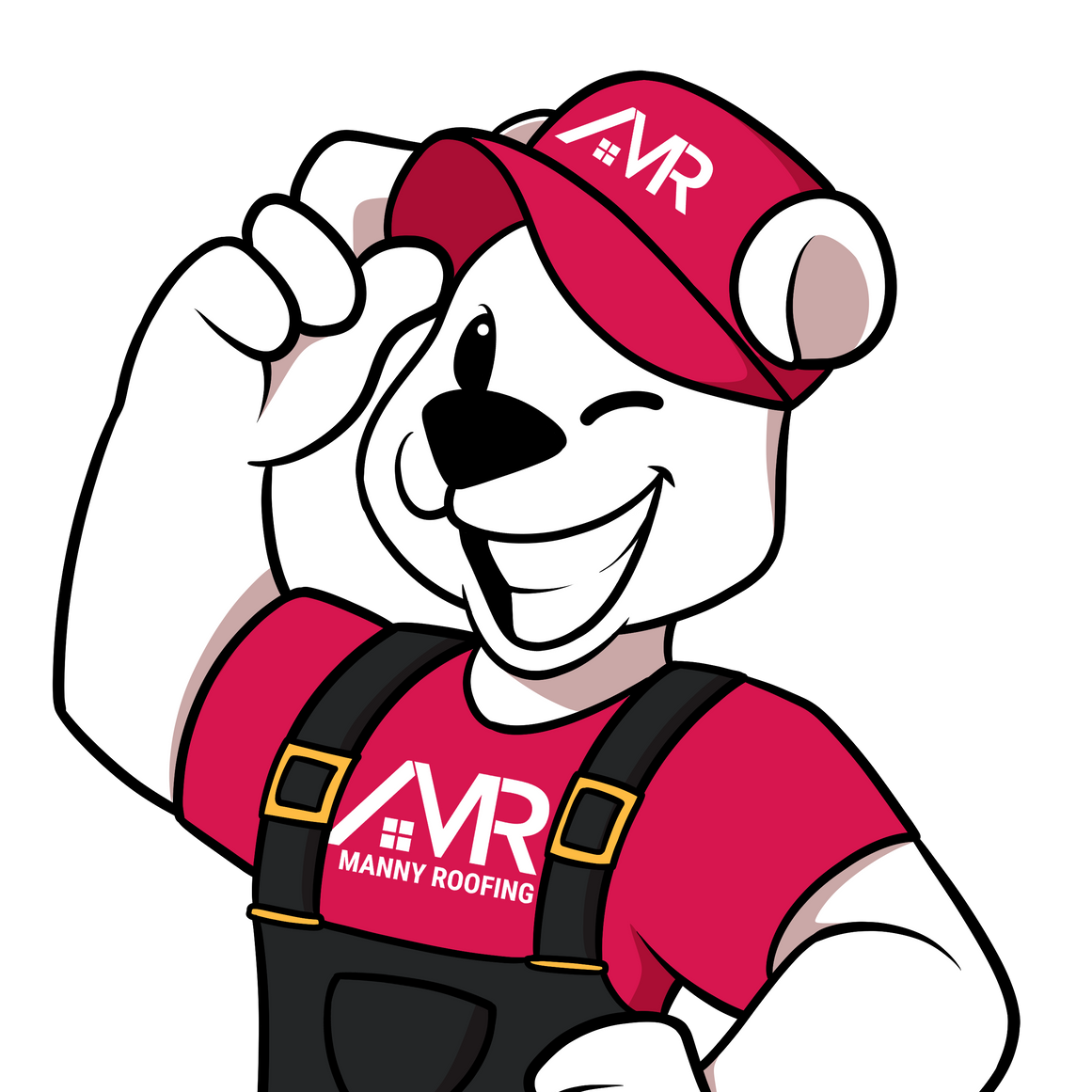 Photo of Ariel, the Manny Roofing Polar Bear Mascot