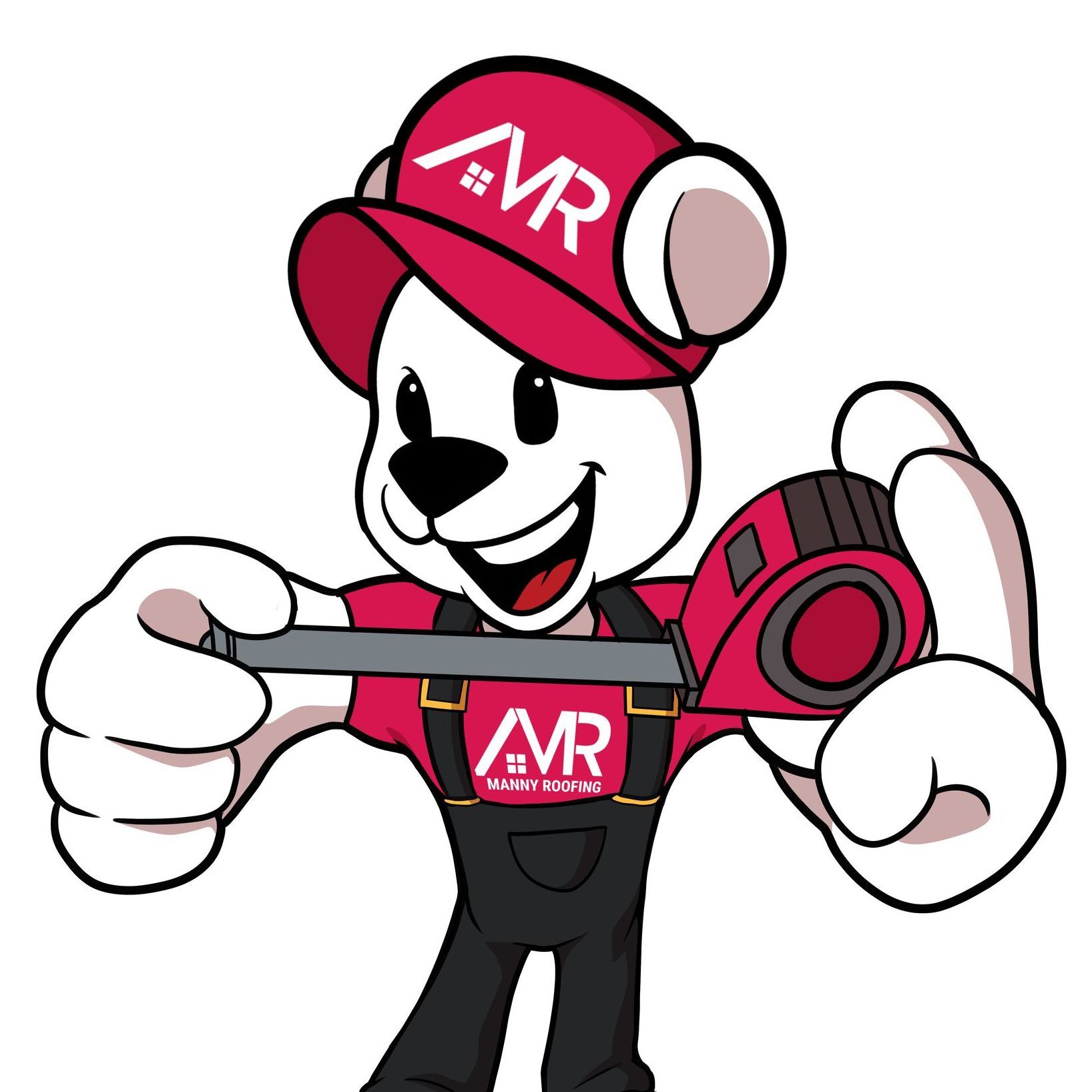Manny Roofing Mascot Arial the Bear