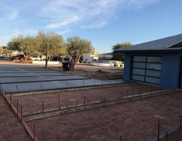 Concrete driveway construction in Goodyear, AZ