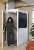 Woman in Elevator — East Peoria, IL — ADA Total Access, Inc.