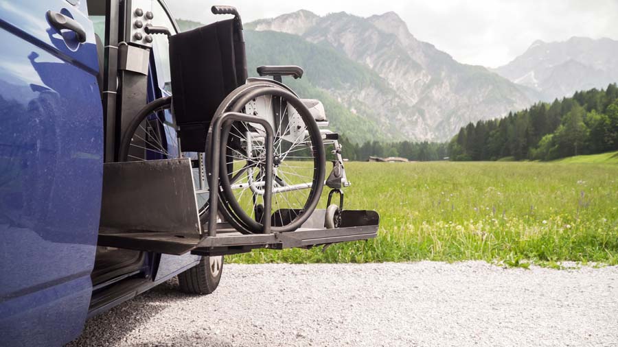 Accessible Van with Wheelchair — East Peoria, IL — ADA Total Access, Inc.