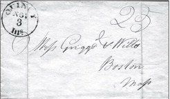Mailing a letter in the early 1800s was expensive