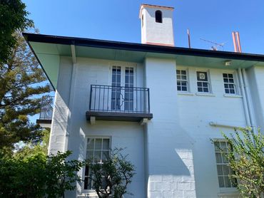 A White House with A Balcony and A Chimney — North West Queensland Painting in The Gap, QLD