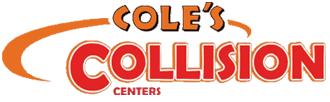 Cole’s Collision Centers logo in orange and red on a white background