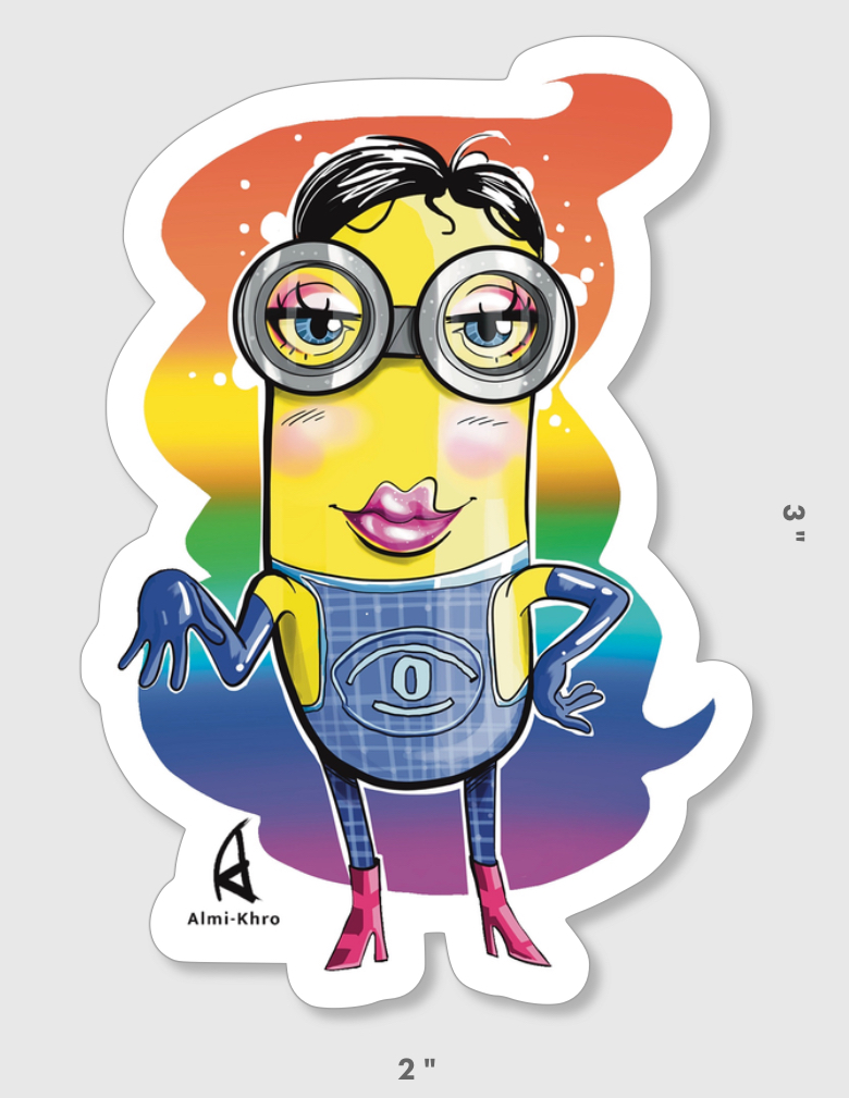 Fruity Minion Sticker