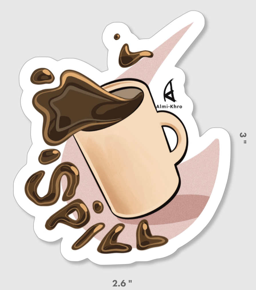 Spill Sticker