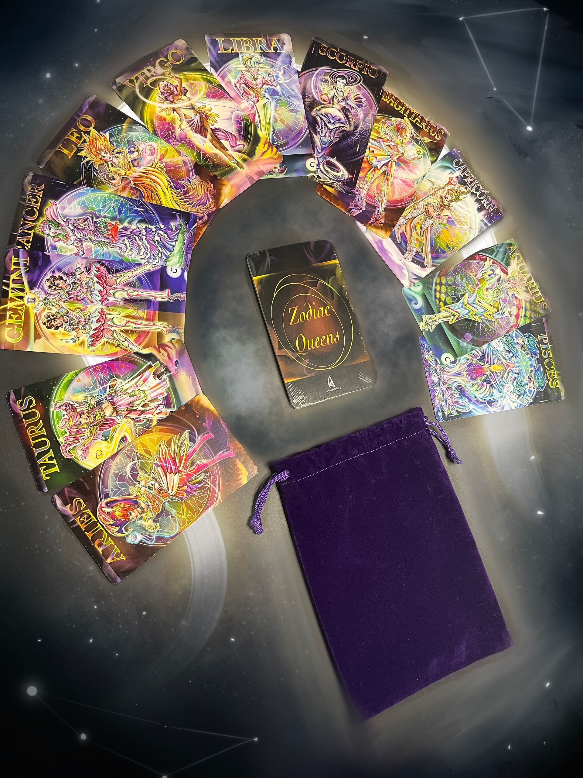 Zodiac Queens Tarot Cards