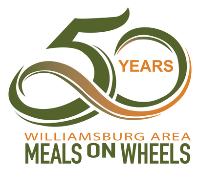 A logo for williamsburg area meals on wheels