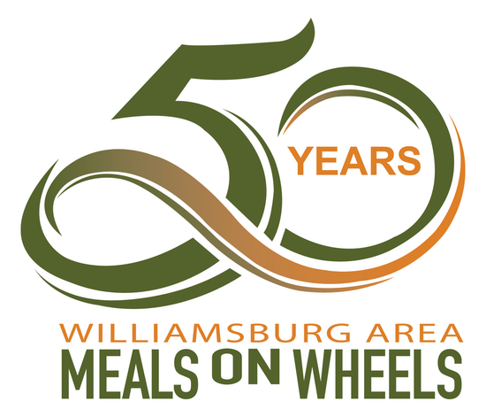 A logo for williamsburg area meals on wheels