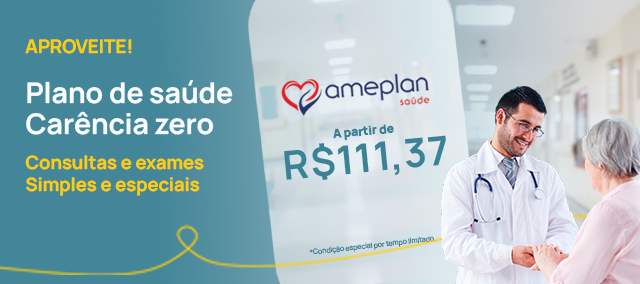 Plano de Saúde Ameplan carência zero R$ 94,47