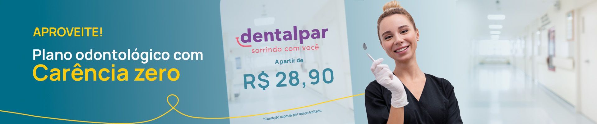banner de preço da dentalpar