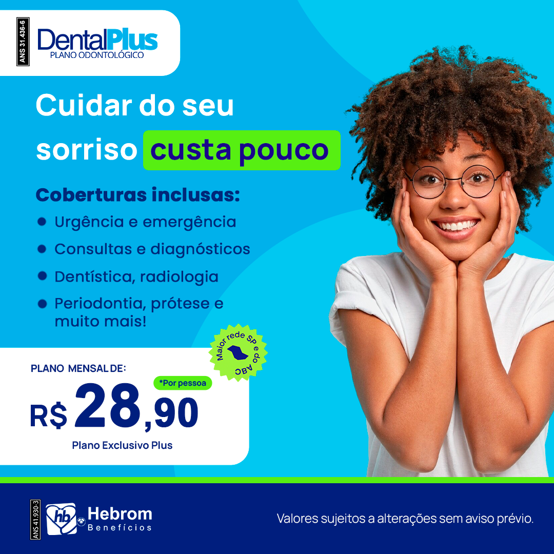 Post do plano Odontoprev com o valor a partir de R$ 44,90