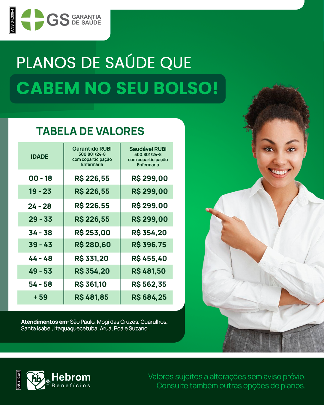 Post do plano Garantia de Saúde com o valor a partir de R$ 577,54