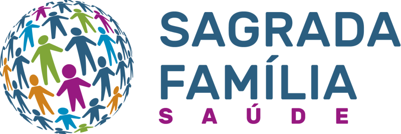 A logo for a company called sagrada familia saúde