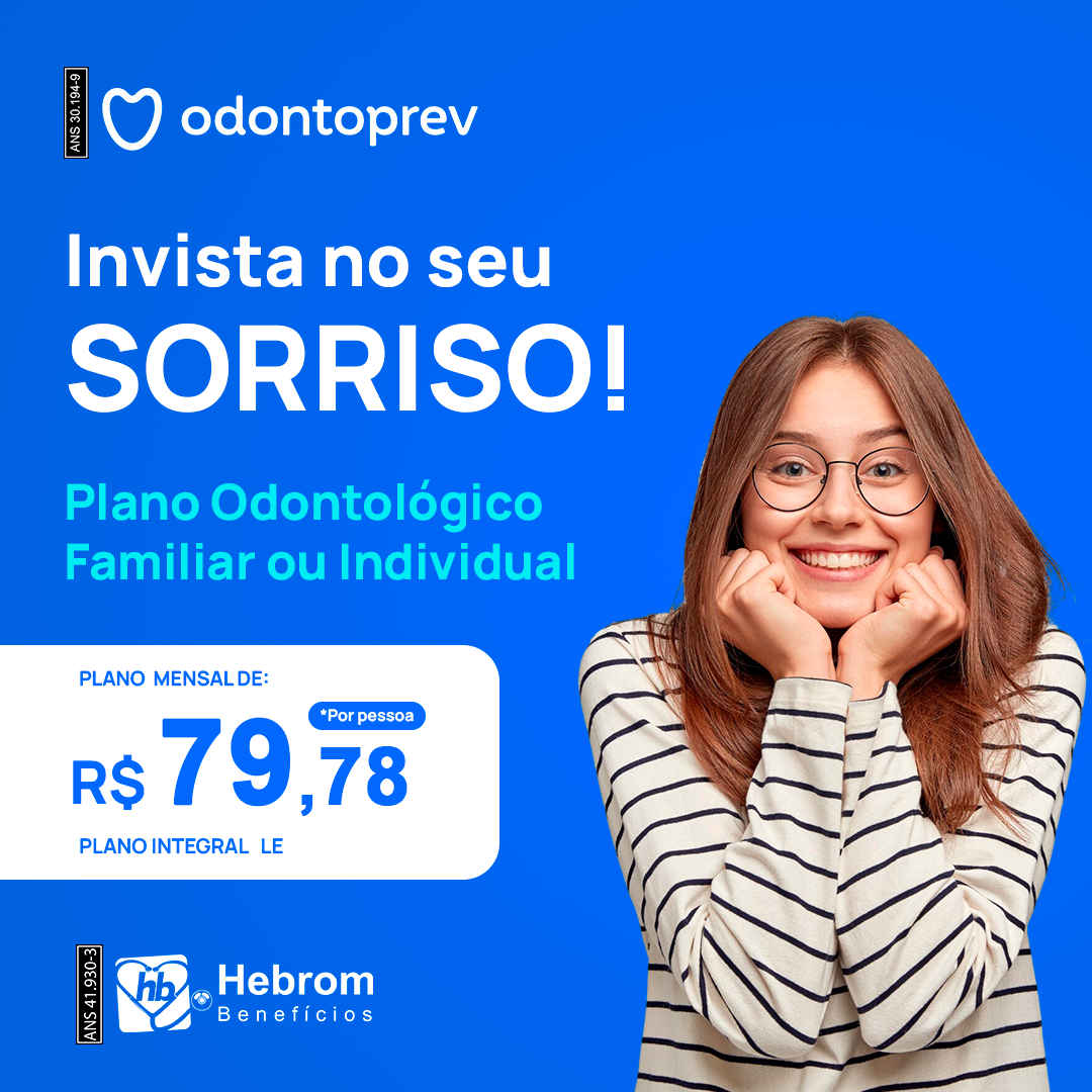 Post do plano Odontoprev com o valor a partir de R$ 44,90