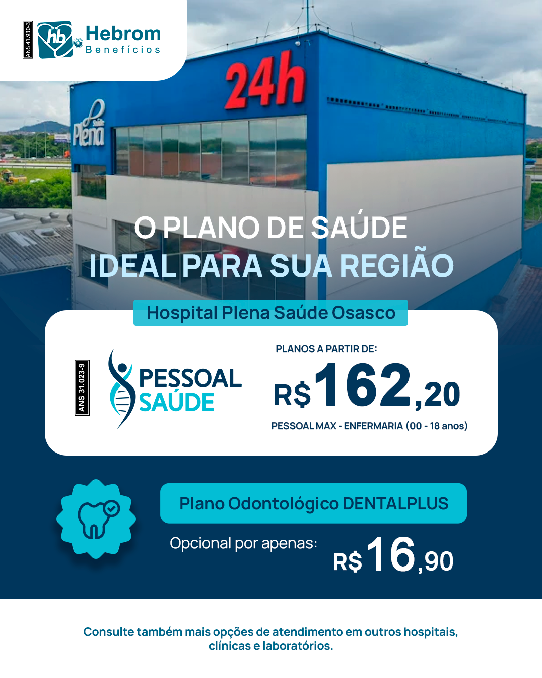 Post do plano Pessoal Saúde com o valor a partir de R$ 97,58