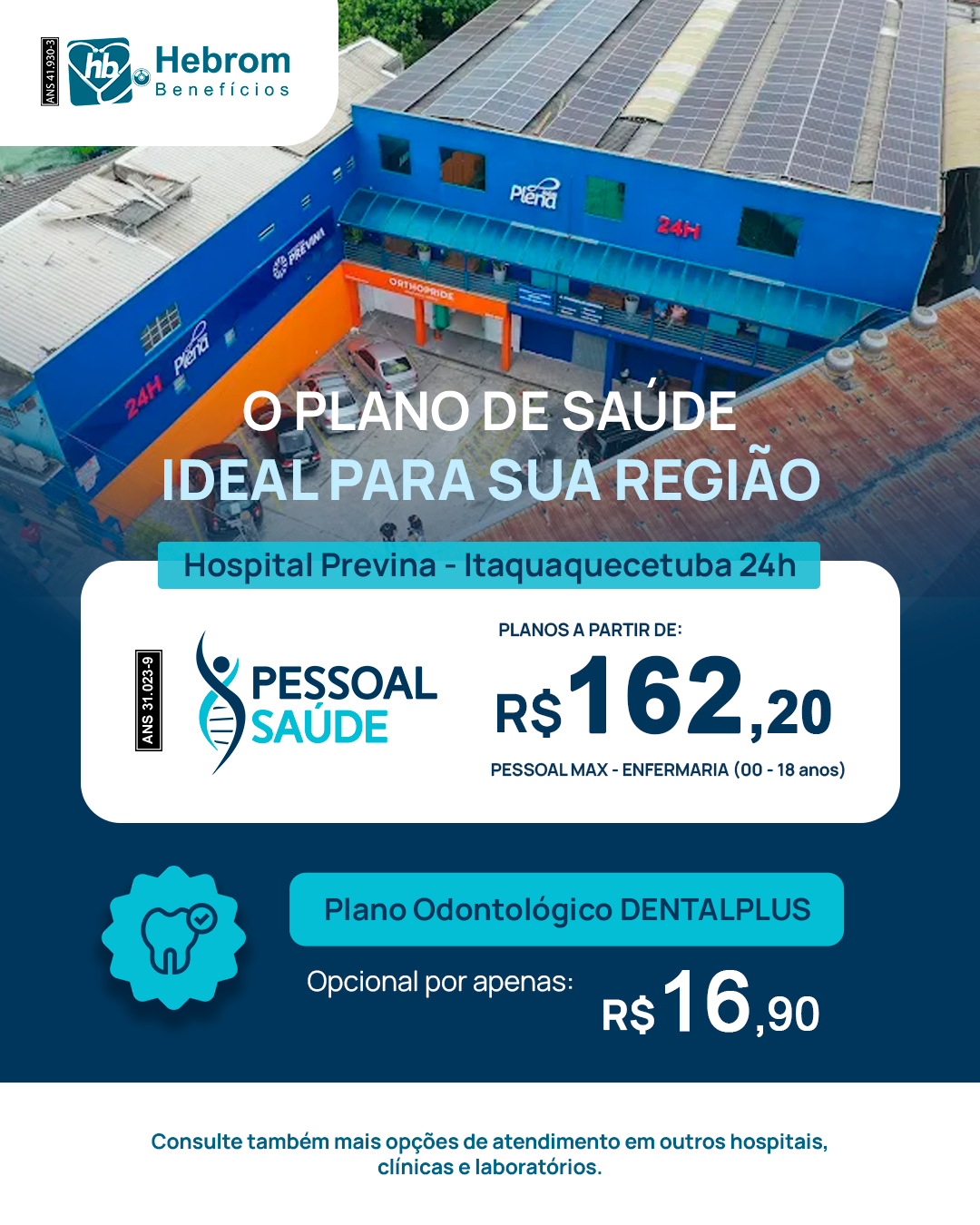 Post do plano Pessoal Saúde com o valor a partir de R$ 97,58
