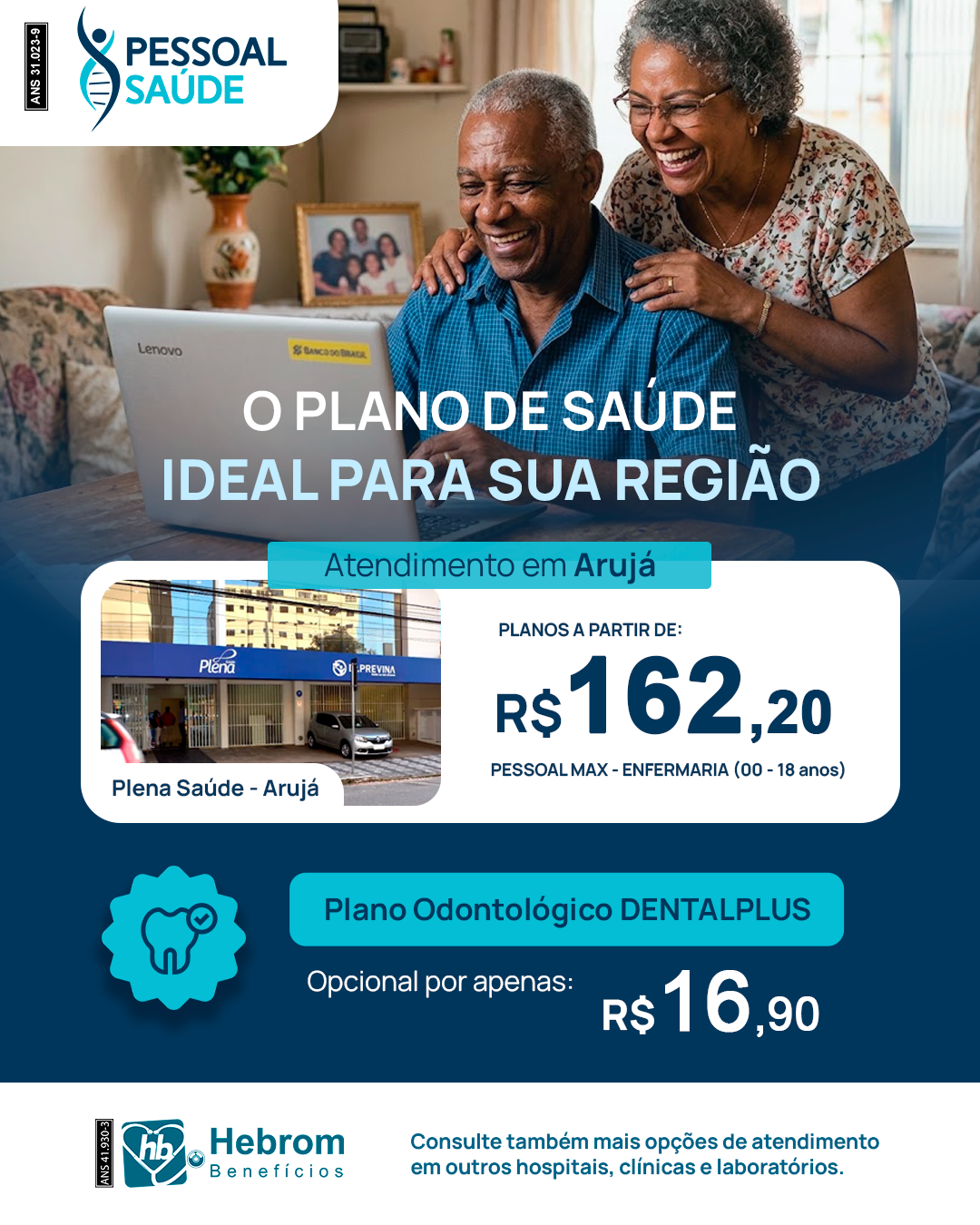 Post do plano Pessoal Saúde com o valor a partir de R$ 162,20