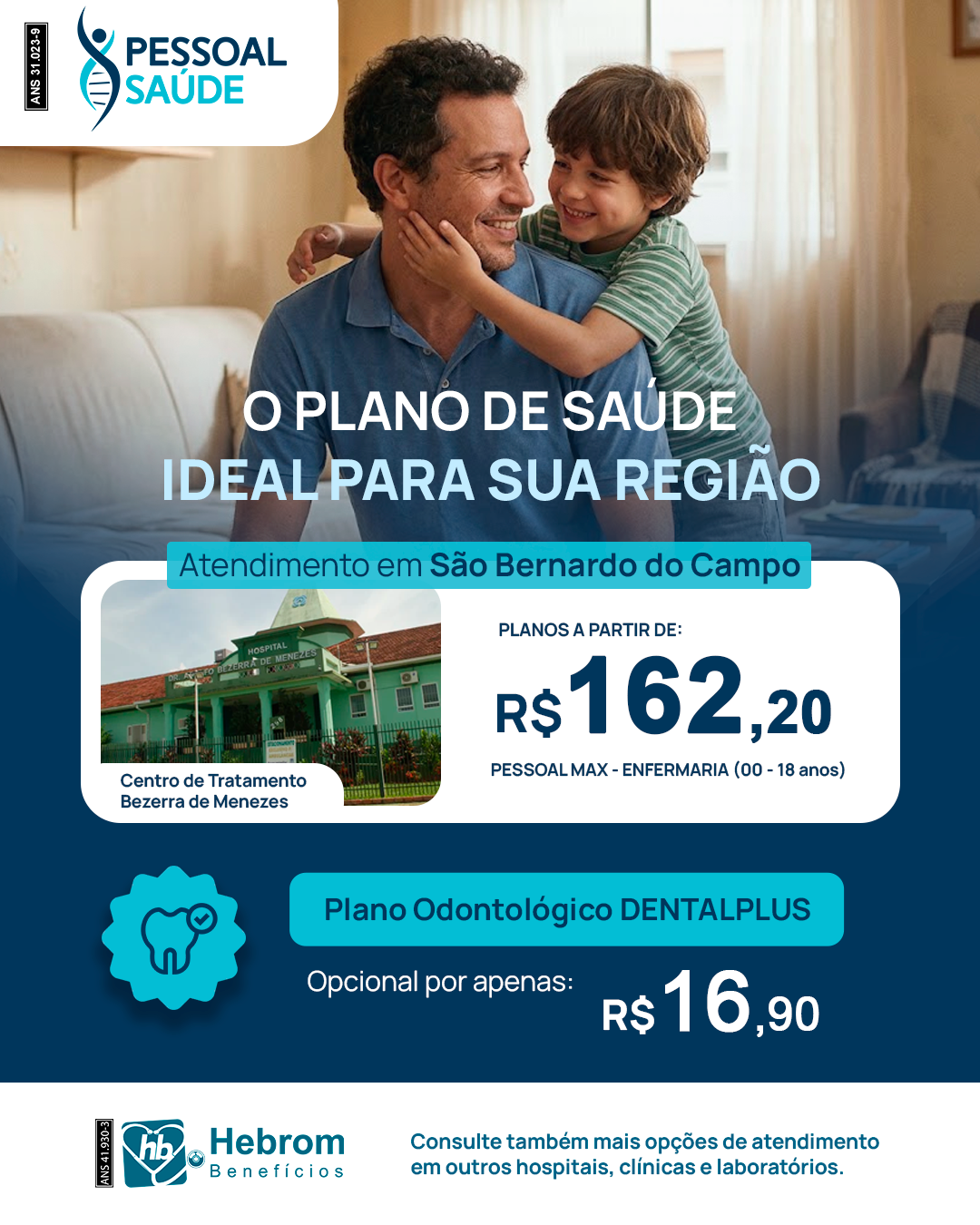 Post do plano Pessoal Saúde com o valor a partir de R$ 97,58