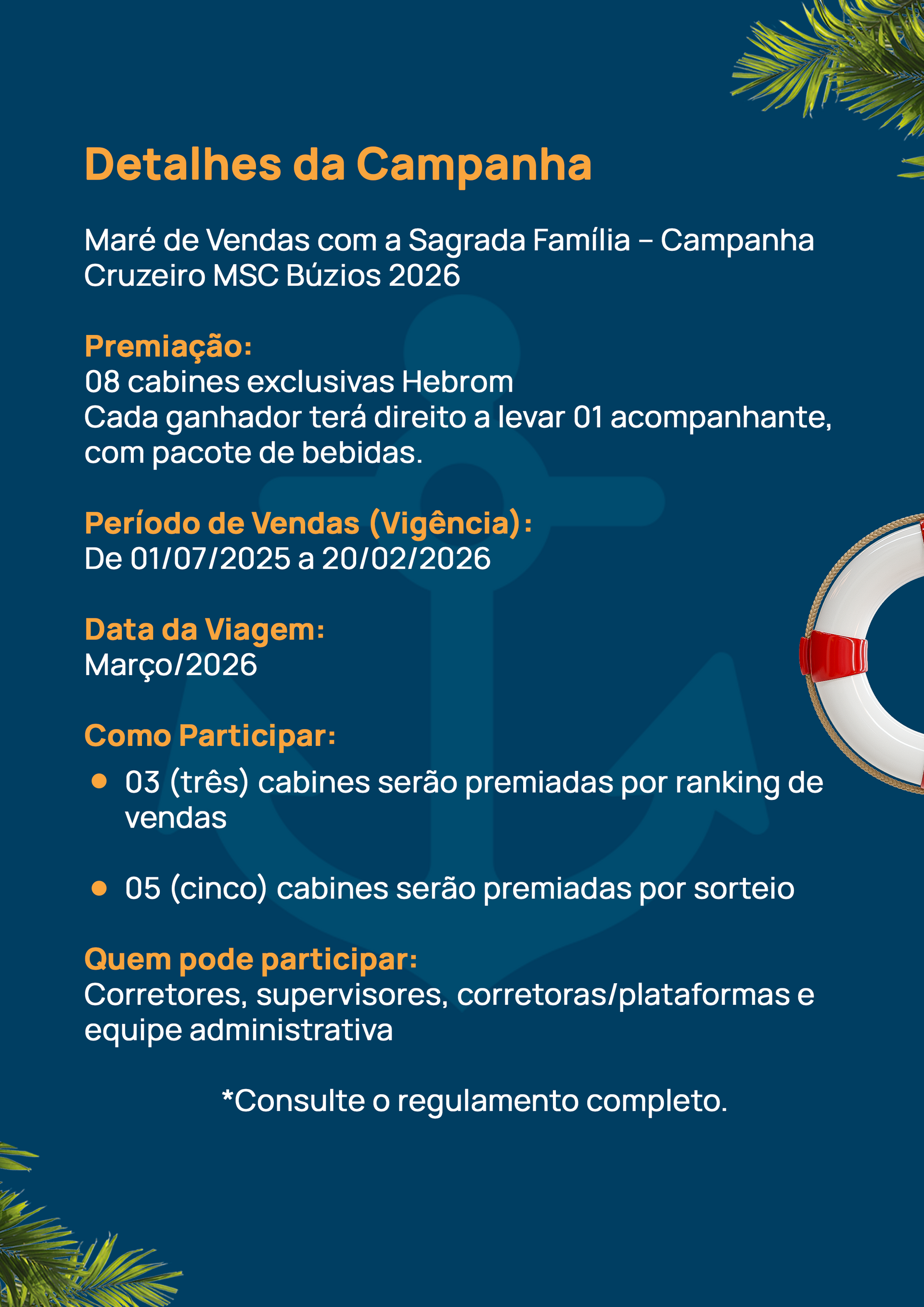  Informações da campanha 
