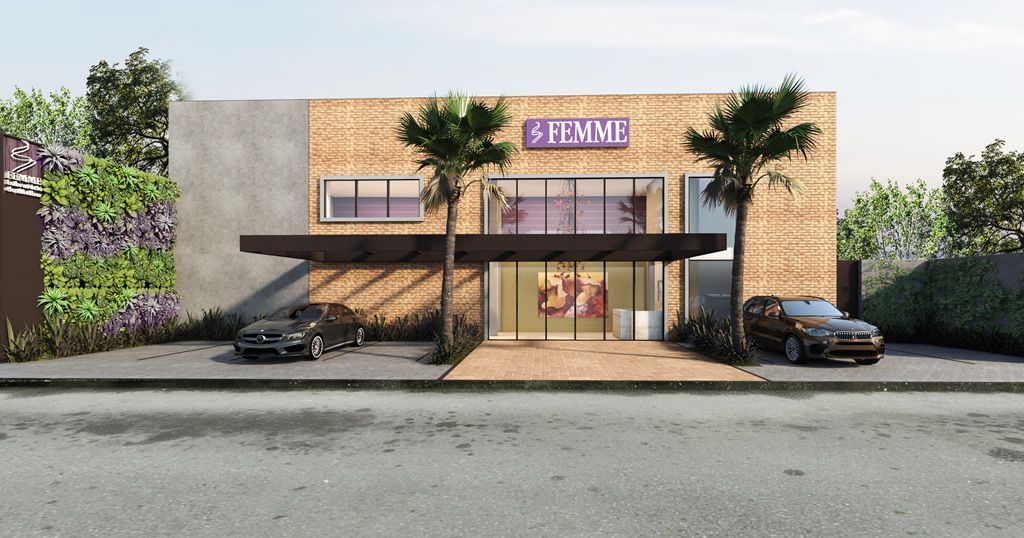 Impressão artística de um edifício com a palavra prime escrita nele