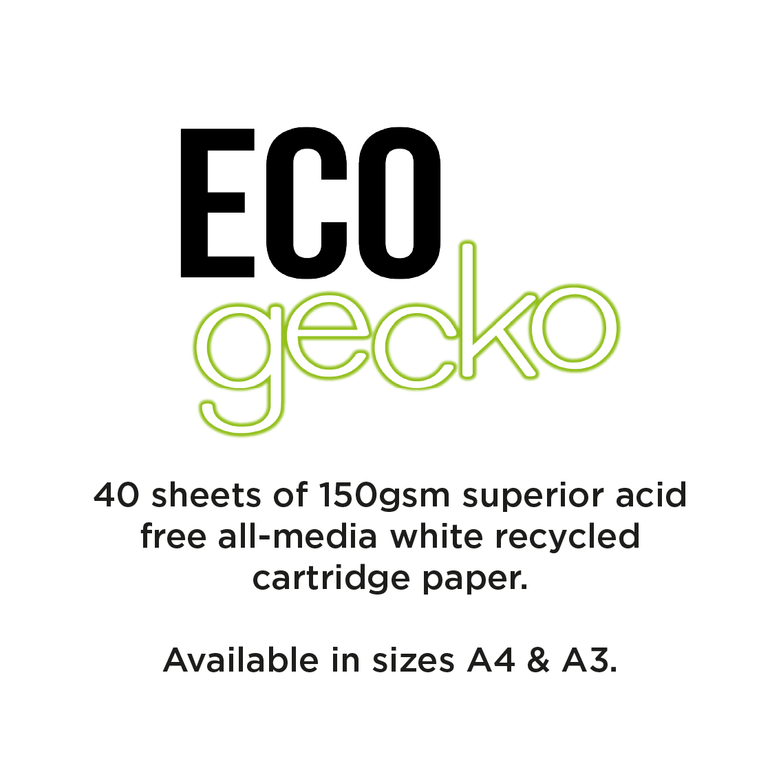 Artgecko Classy Sketchbook A4 Landscape 80 pages 40 sheets 150gsm Acid Free 