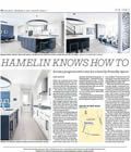 A newspaper article about how to design a kitchen.