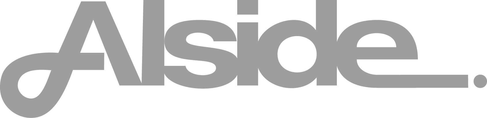 The word alside is written in gray on a white background.