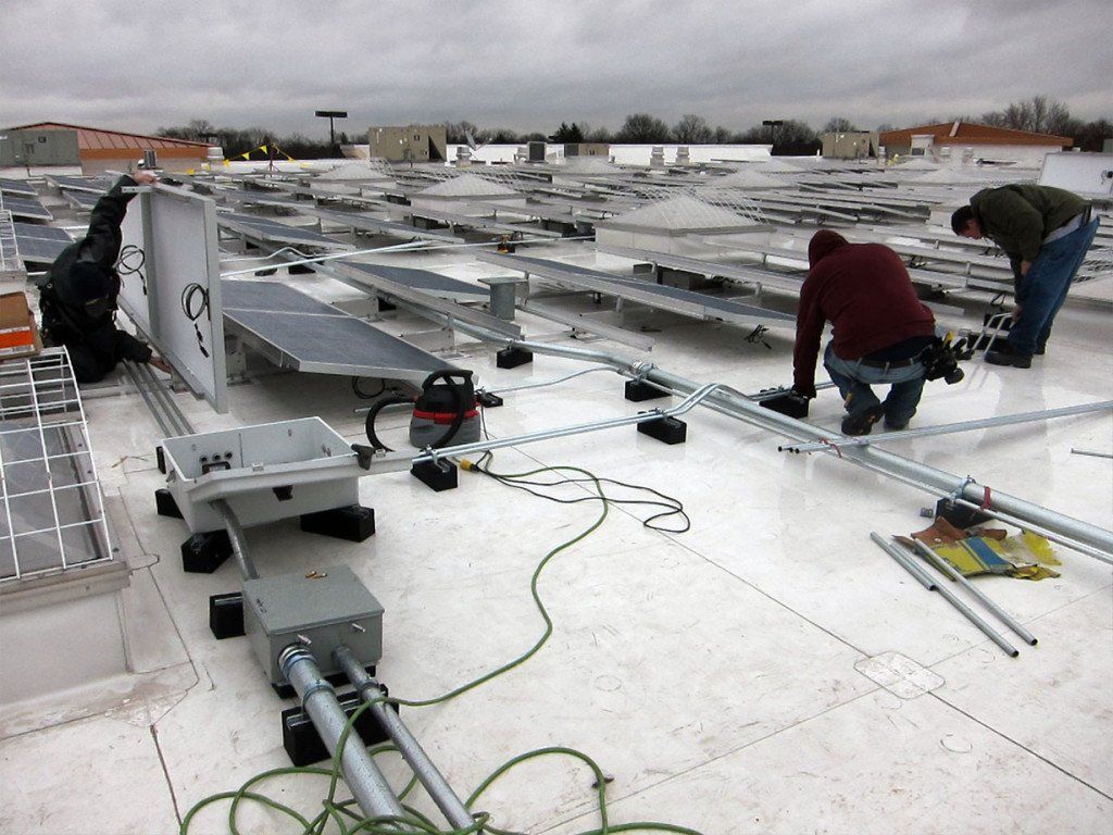 Men Installing Solar Panels — Fishkill, NY — SolarPlus