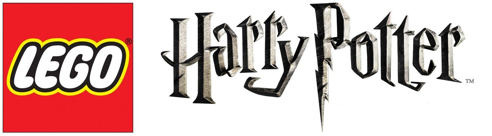The lego harry potter logo is on a white background.