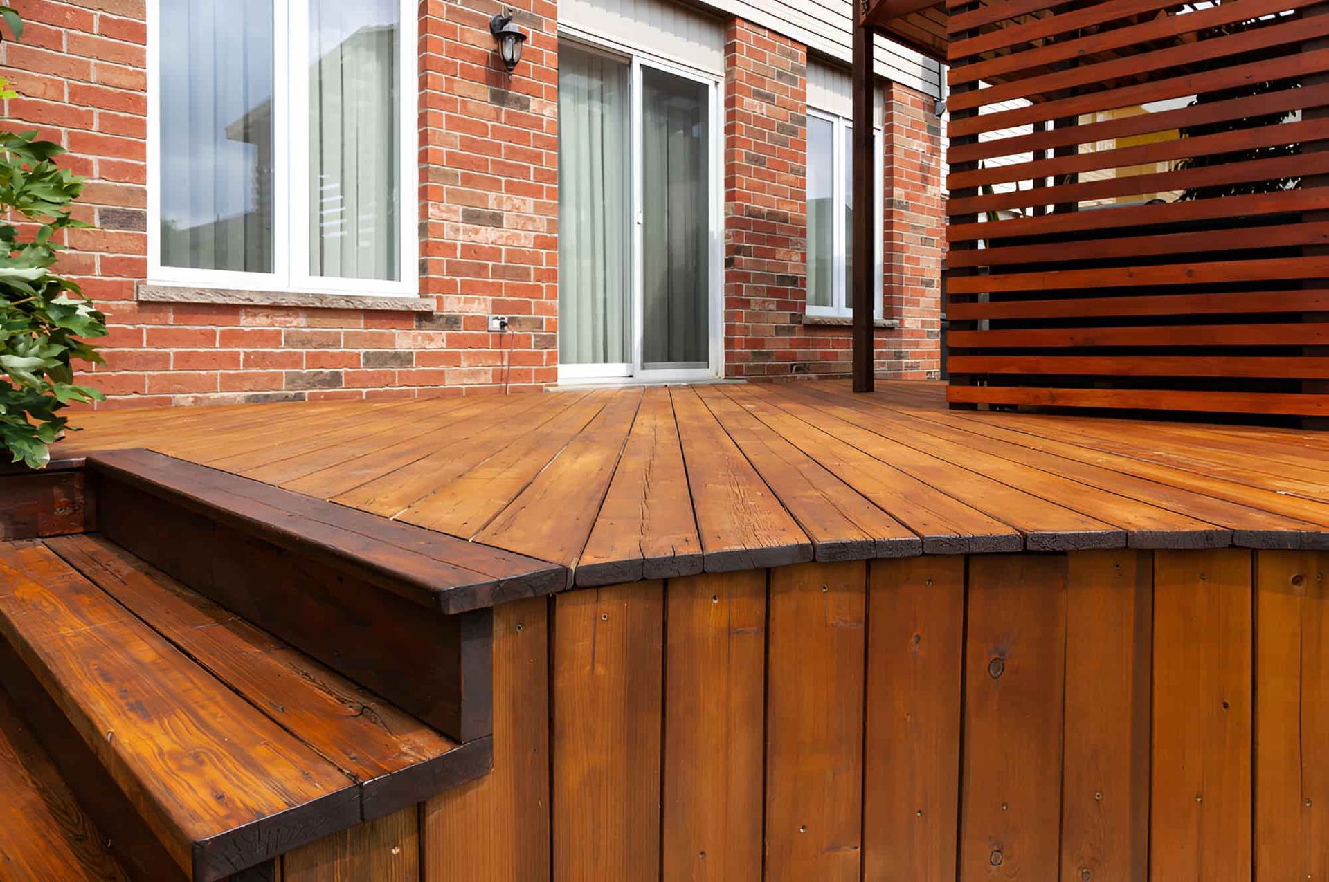 Wooden Deck With Steps Leading Down — Pride Carpentry & Maintenance In Berkeley Vale, NSW