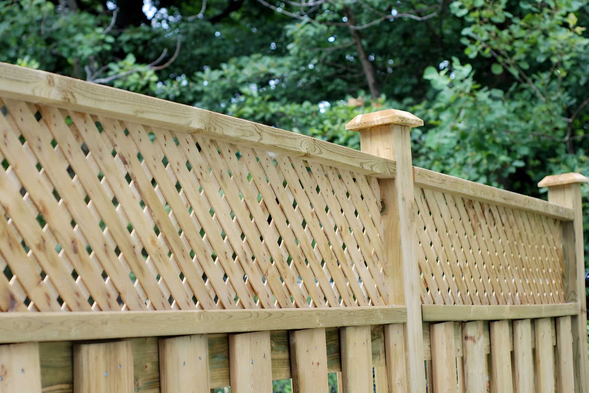 Wooden Fence With a a Lattice Pattern — Pride Carpentry & Maintenance In Berkeley Vale, NSW
