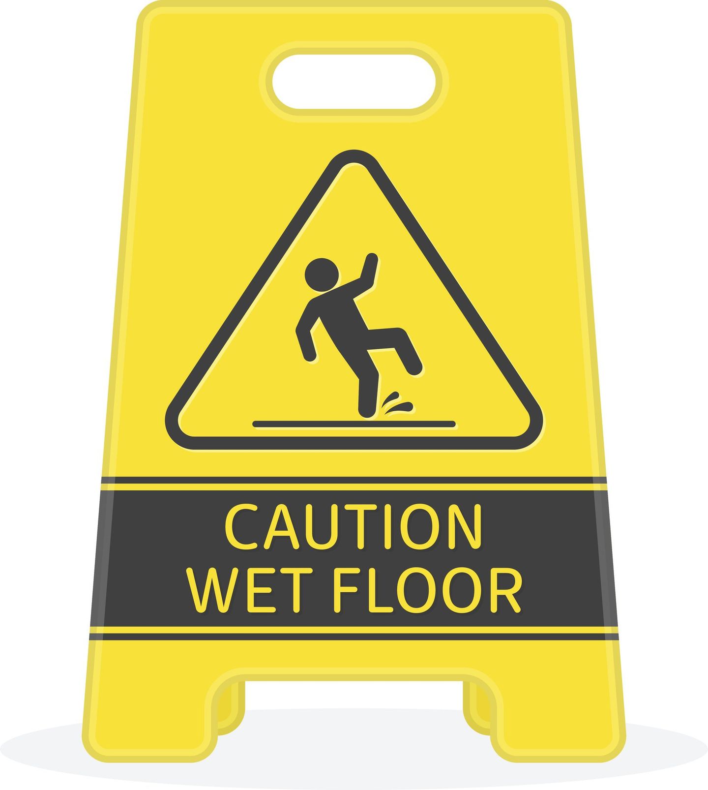 Picture of a Caution Wet Floor sign provided by Texas Road & Sign Supply