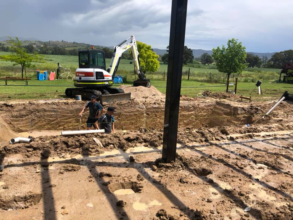 Swimming Pool Under Constructions — Jaycee’s Constructions In  Mudgee NSW