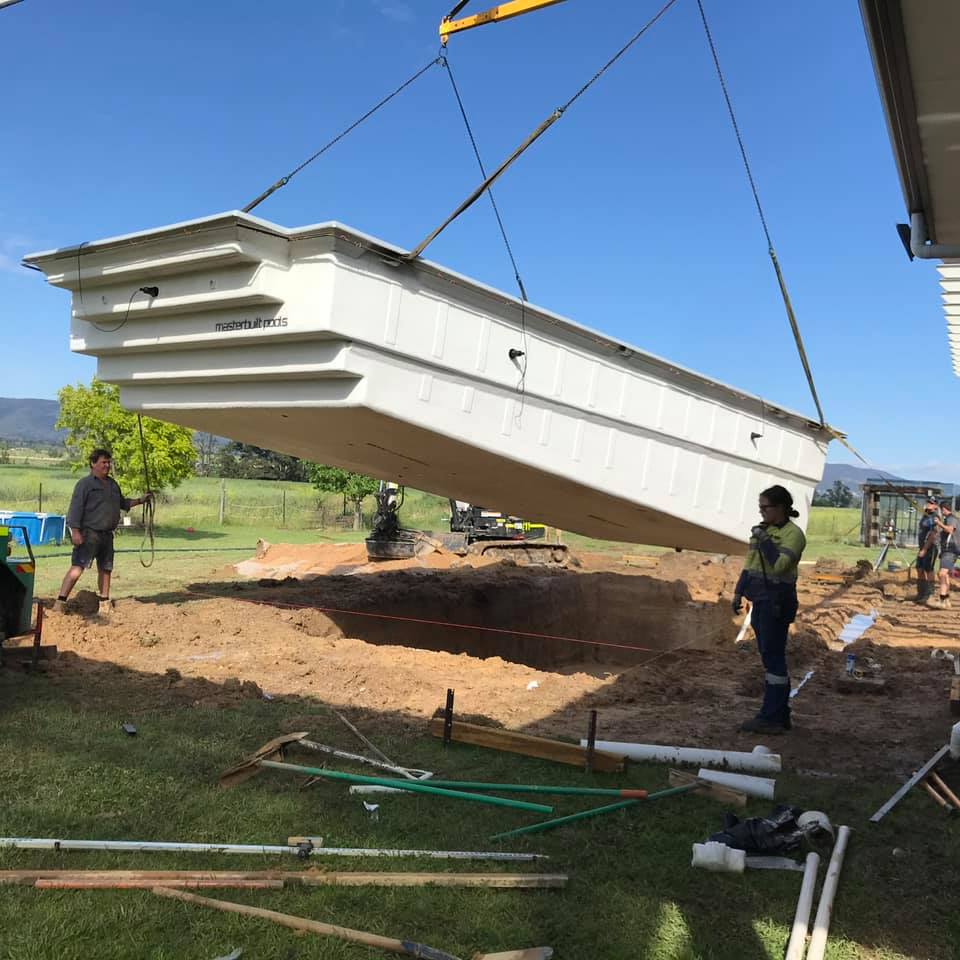Lifting a Pool — Jaycee’s Constructions In  Mudgee NSW